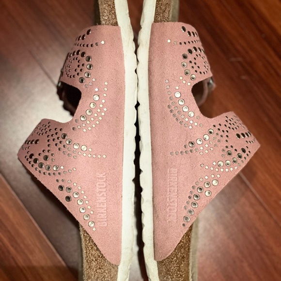 Rare! Hard To Find! Studded Birkenstock Rose Pink 38 - Picture 4 of 6